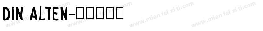 Din Alten字体转换